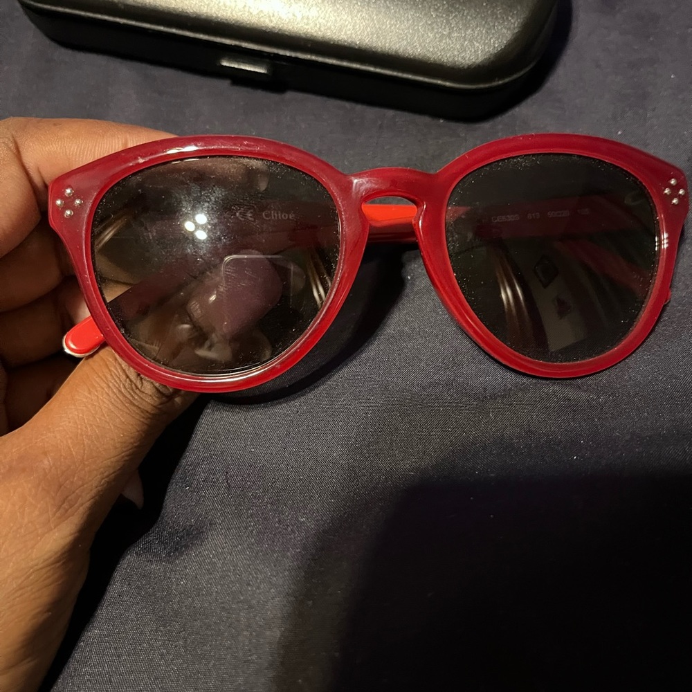 Red Chloe sunglasses